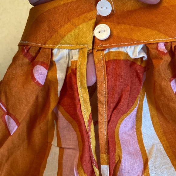 Rachel Zoe Yellow, Orange & White Floral Halter Top - Picture 5 of 8